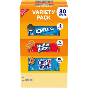 Nabisco Cookie Variety Pack, 30 Packs
