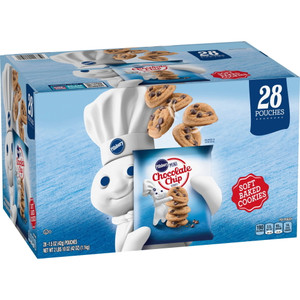 Pillsbury Soft Baked Mini Chocolate Chip Cookies, 1.5 OZ, 28 Packs