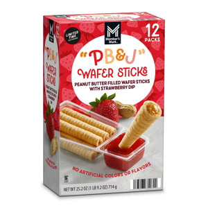 Member's Mark Peanut Butter & Jelly Wafer Sticks, 2.1 OZ, 12 Packs
