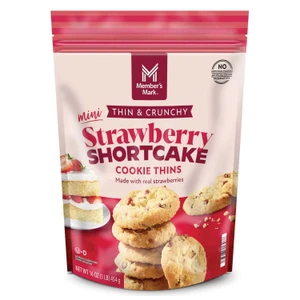 Member's Mark Mini Strawberry Shortcake Cookie Thins, 16 OZ