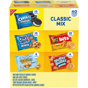 Nabisco Classic Mix Cookie & Cracker, Variety Pack, 40 Packs