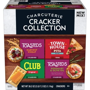 Charcuterie Cracker Collection Variety Pack Crackers, 39.2 OZ