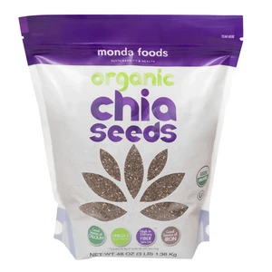 Monda Foods Organic Chia Seeds Gluten Free 3 LB