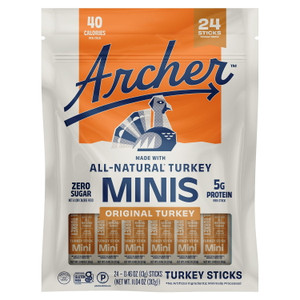 Country Archer Mini Classic Turkey Sticks, 0.46 OZ, 24 Packs