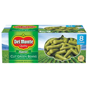 Del Monte Cut Green Beans, 14.5 OZ, 8 Packs