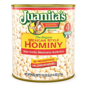Juanita's Foods Mexican Style Canned Hominy 110 OZ