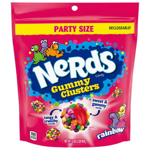 Nerds Gummy Clusters, Fruit Flavored Candy, Party Size, 32 OZ