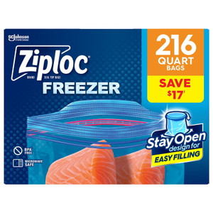 Ziploc Seal Top Quart Freezer Bags, 216 CT