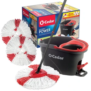 O-Cedar EasyWring Power Spin Mop System+ 2 Extra Mop Head Refills, 3ct.