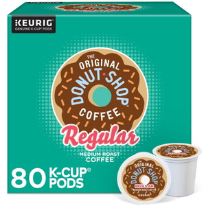 The Original Donut Shop Coffee, Regular, Medium Roast, Keurig K-Cup Pods, 80 ct