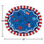 Member's Mark Patriotic Oval Paper Plates, 10" x 12", 50 CT