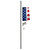 Valley Forge 3x5ft. Nylon US Flag Kit with 6ft. 1.25in. Aluminum Pole and Aluminum Bracket