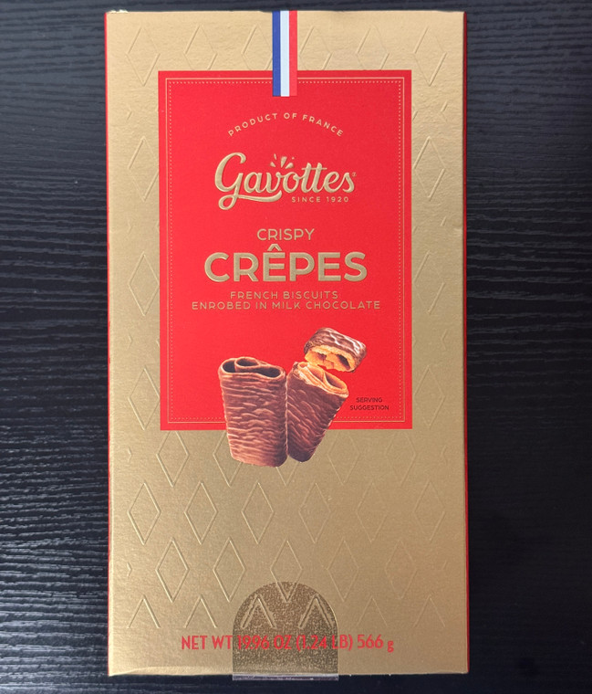Gavottes Crispy Crepes French Biscuits Enrobed in Milk Chocolate 19.96 OZ (1.24 LB)