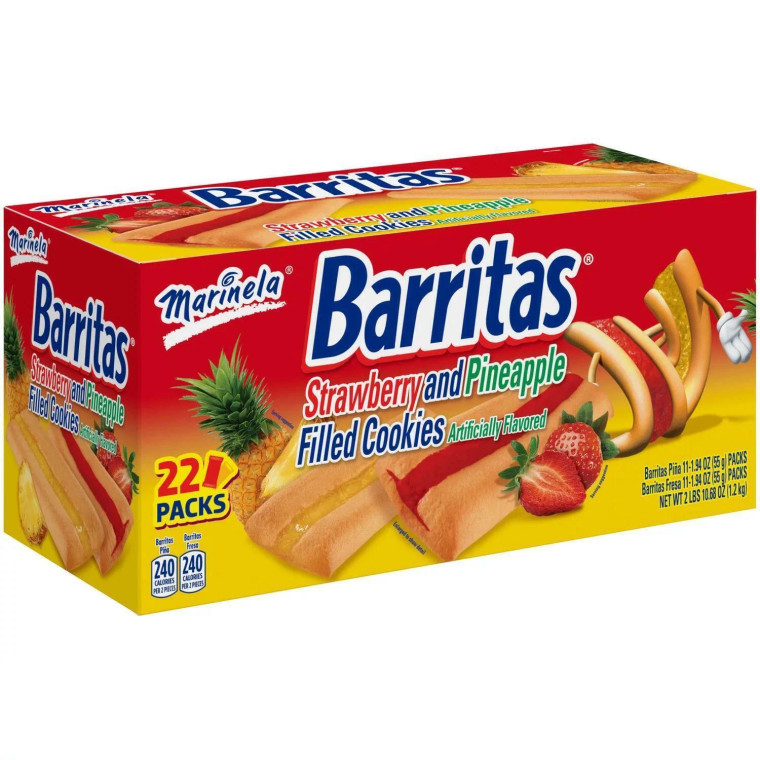 Marinela Barritas Strawberry and Pineapple Filled Cookies 22 Count, 42.68 oz