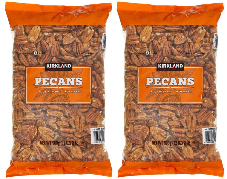 2-Pack Kirkland Signature Pecan Halves 32 oz. Each Pack