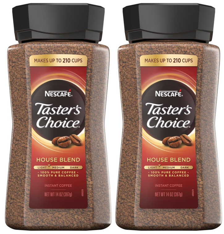 2-Pack Nescafe Taster's Choice Instant Coffee (14 OZ Each Jar)