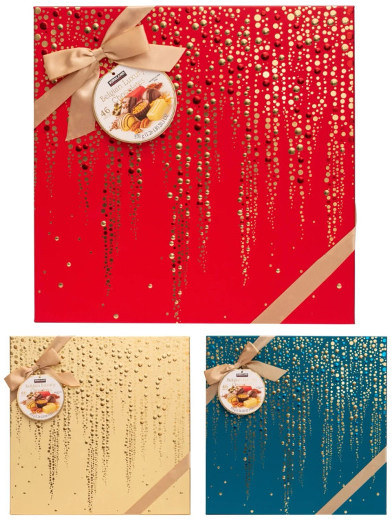 Kirkland Signature Belgian Luxury Chocolates 46 Ct Holiday Gift Set Box 20.1 OZ