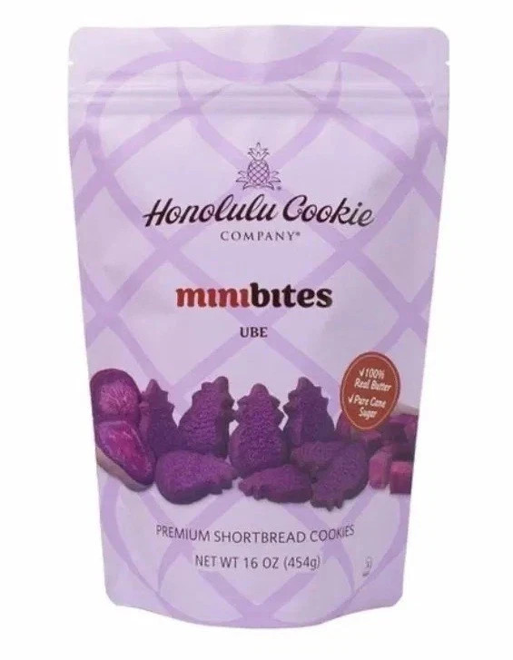 Honolulu Cookie Company Minibites Ube Shortbread Cookies 16 OZ