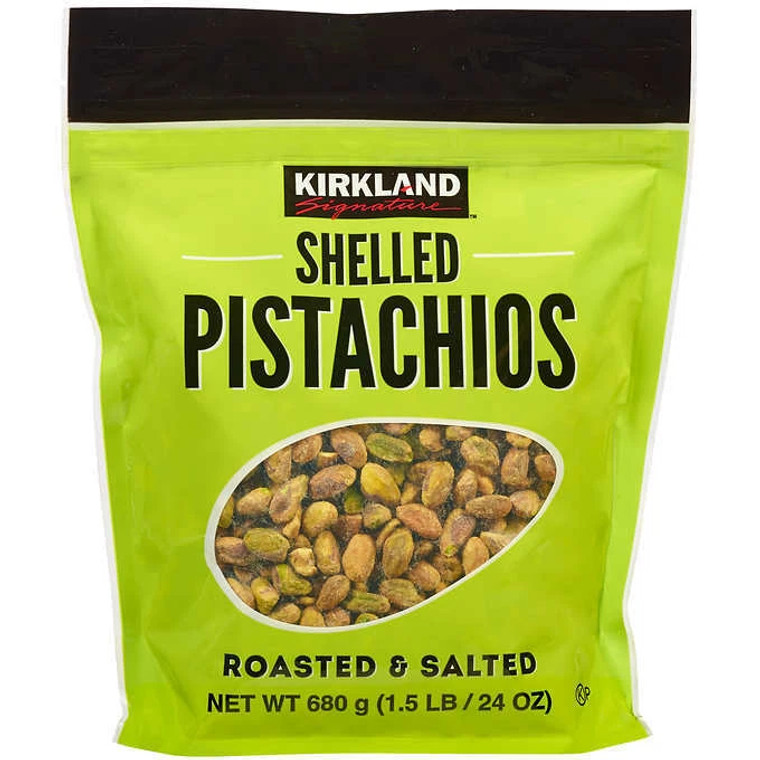Kirkland Signature Shelled Pistachios Roasted & Salted 24 oz