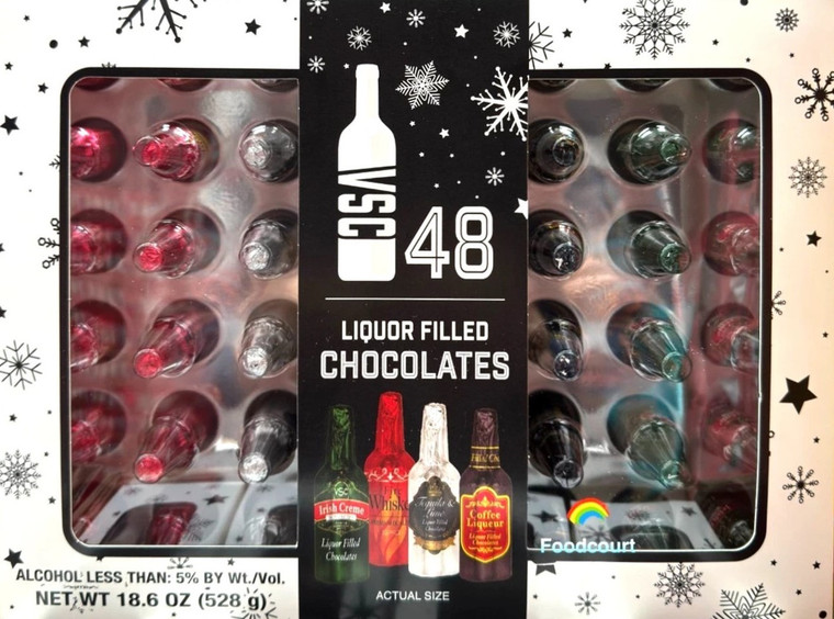 VSC Liquor Filled Chocolates Gift Box 48 CT 18.6 OZ