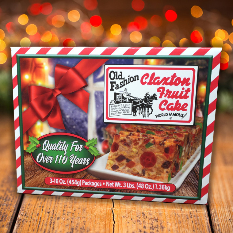 2 Boxes of Claxton Fruit Cake (3 - 16 OZ Packages Per Box)