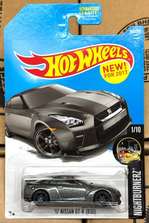 2017 Hot Wheels '17 NISSAN GT-R (R35) Gray