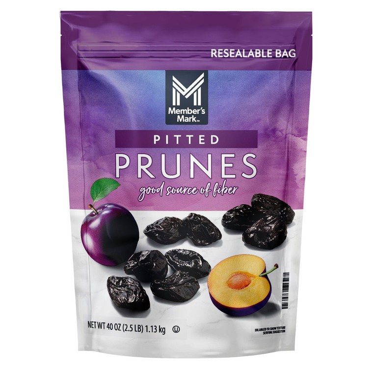 Member's Mark Dried Pitted Prunes, 40 OZ