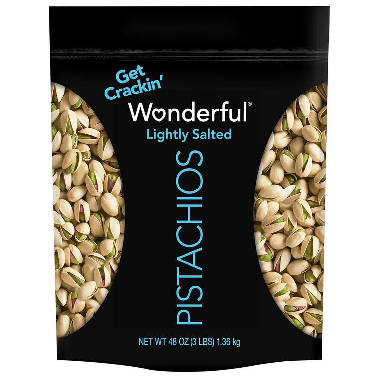 Wonderful Lightly Salted Pistachios, 48 OZ