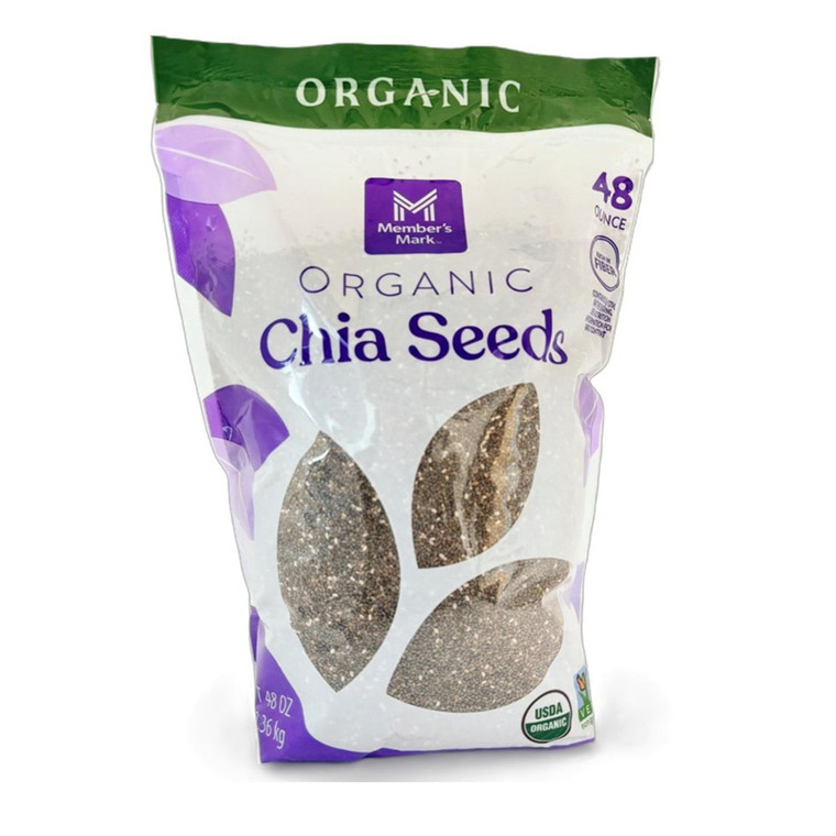 Members Mark Organic Chia Seeds, 48 OZ
