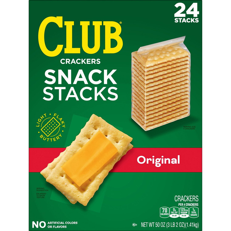 Club Crackers, Snack Stacks, 2.08 OZ, 24 Packs