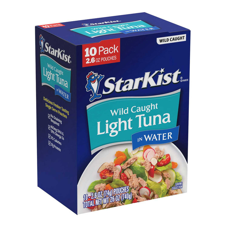 StarKist Chunk Light Tuna in Water, 2.6 OZ, 10 Packs