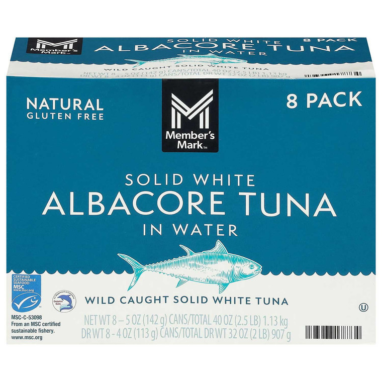 Member's Mark Premium Solid White Albacore Tuna 5 OZ, 8 Packs