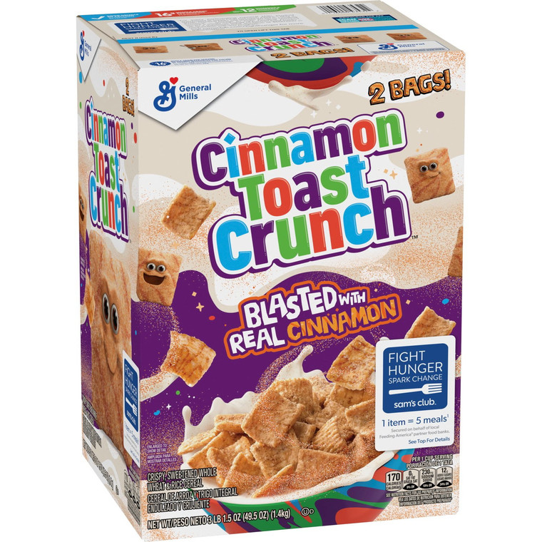 Cinnamon Toast Crunch Cereal, 49.5 OZ