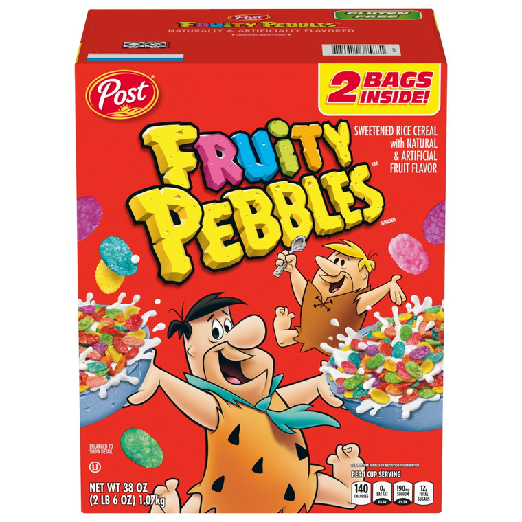 Fruity Pebbles Cereal, 38 OZ