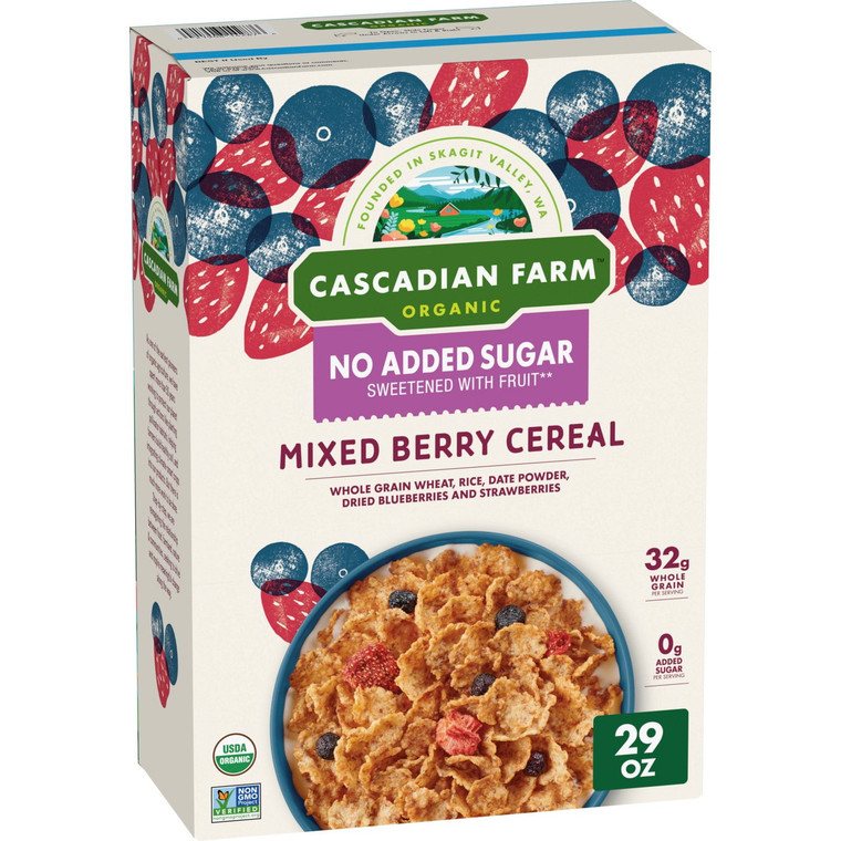 Cascadian Farm Organic Mixed Berry Cereal, 29 OZ
