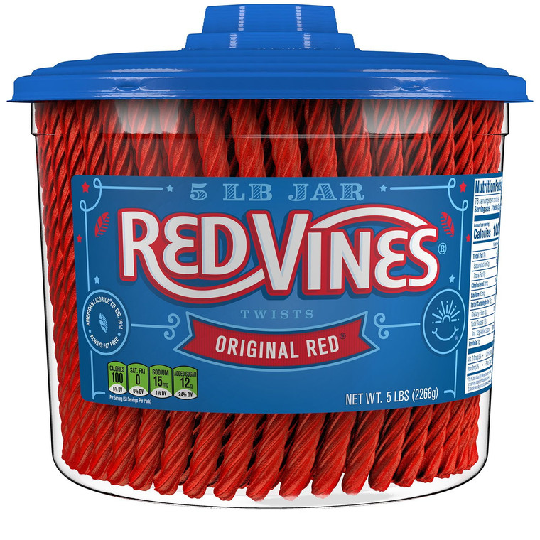 Red Vines Original Red Twists, 5 LBS