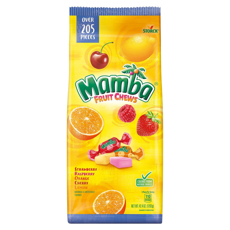 Storck, Mamba Fruit Chews Variety Pack Chewy Candy, 42.4 OZ