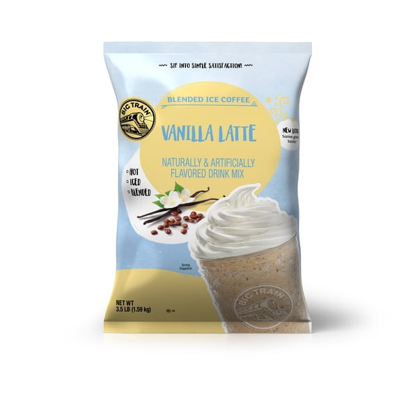 Big Train Blended Ice Coffee Drink Mix, Vanilla Latte, 3.5 lbs