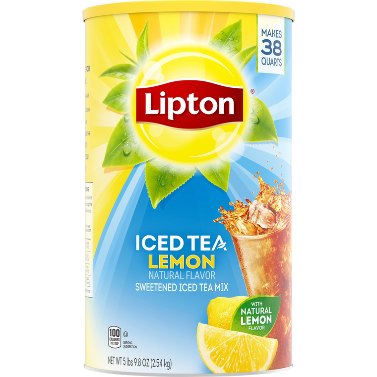 Lipton Iced Tea Mix, Lemon, 5 lbs 9.8 oz