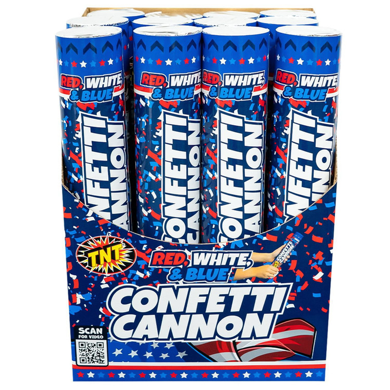TNT Fireworks RWB Confetti Cannon