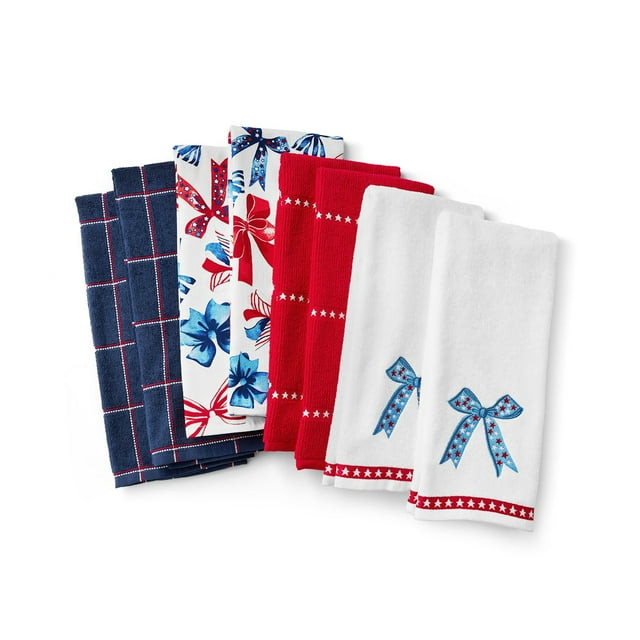 Member's Mark Americana Kitchen Towel Set, 8-Pack: Bows