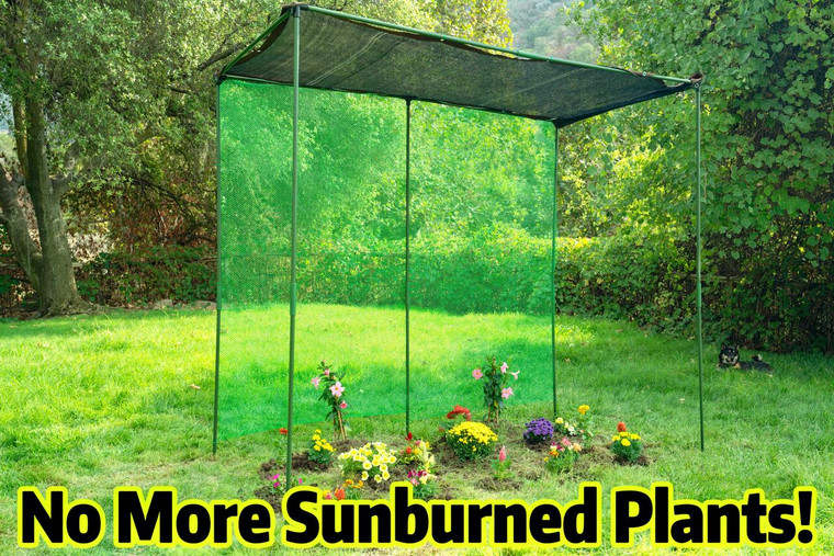Plants Garden Shade Set 85% Black Shade 8 ft x 8 ft x 4 ft