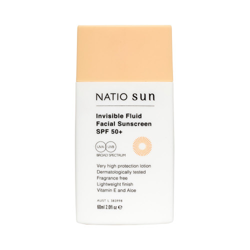 Natio Invisible Fluid Sunscreen SPF 50+ 60ml