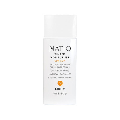 Natio SPF50 Tinted Moisturiser Light