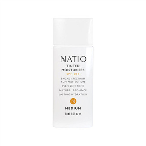 Natio SPF50 Tinted Moisturiser Medium