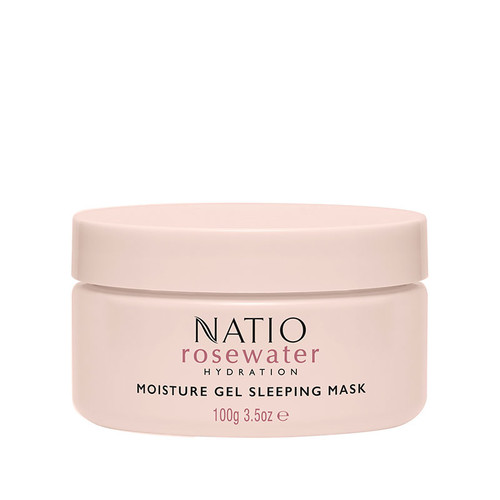 Natio Rosewater Hydration Moisture Gel Sleeping Mask 100g