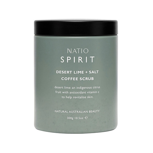 Natio Spirit Desert Lime & Salt Coffee Scrub 300g