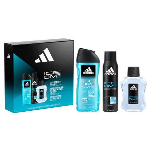 Adidas Ice Dive EDT 100ml  3pc Gift Set