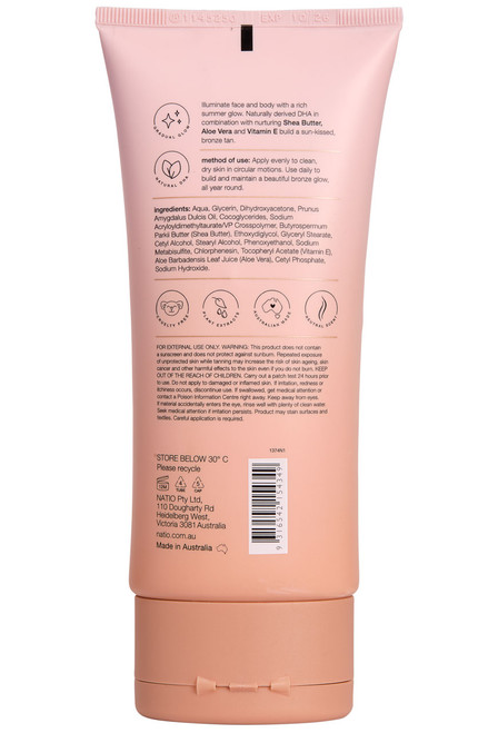 Natio Bronzing Glow Gradual Tan Lotion 150ml