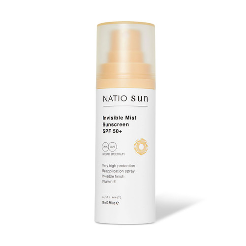 Natio Invisible Mist Sunscreen SPF50 75ml